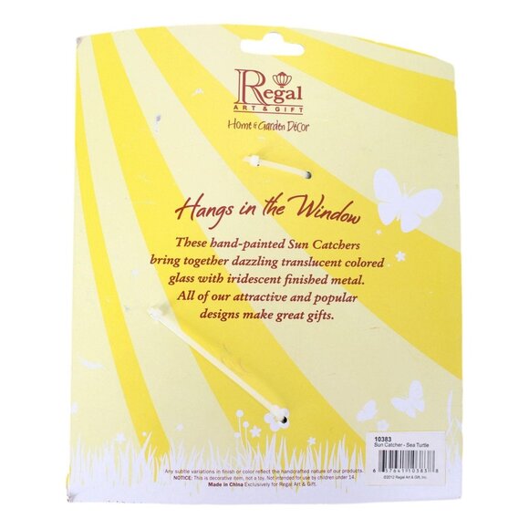 Sun Catcher Turtle - Hangs in the Window - Picture 2 of 2